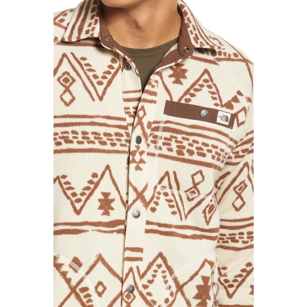 The North Face Printed Gordon Lyons Shacket Geo Print Men's Size Large H14146 - Picture 6 of 16